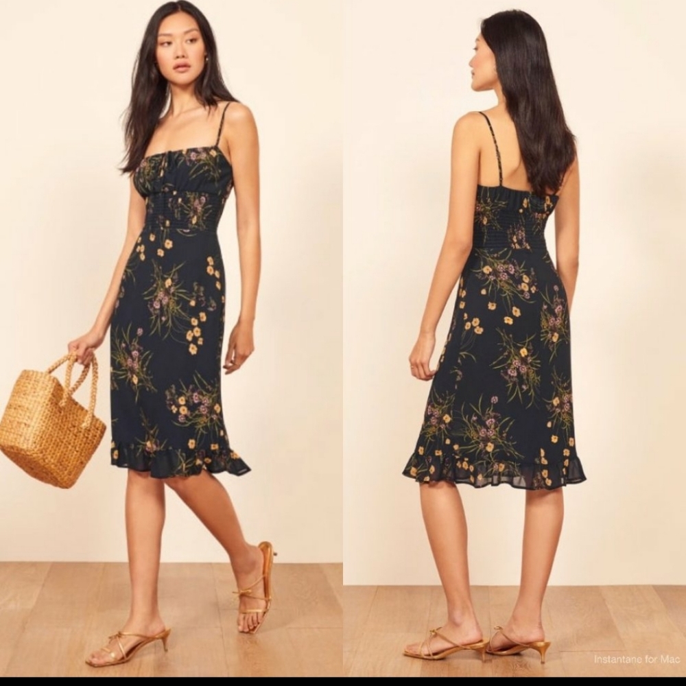 Reformation Genie Dress in Mademoiselle